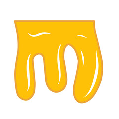 vector illustration of dripping honey