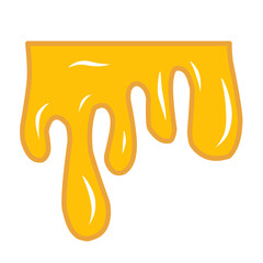 vector illustration of dripping honey
