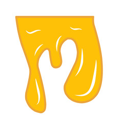 vector illustration of dripping honey