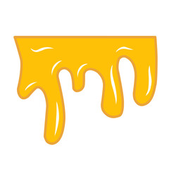 vector illustration of dripping honey