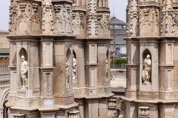 Zdobienia katedry Duomo w Mediolanie © Grzegorz