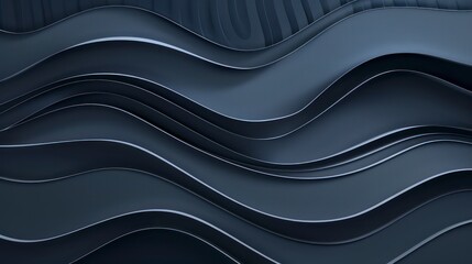 abstract wallpaper wavy horizontal lines on a dark blue background