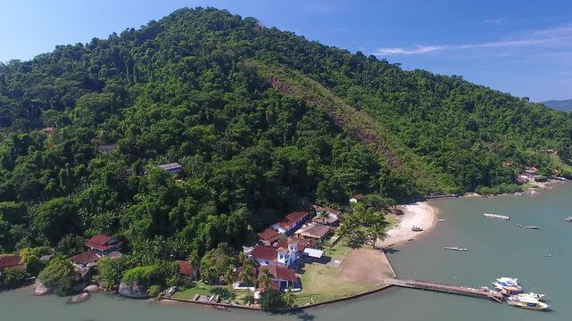 S&atilde;o Pedro Church, Ara&uacute;jo Island, Paraty Bay - Paraty, Rio de Janeiro, Brazil