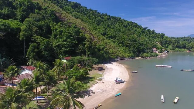 S&atilde;o Pedro Church, Ara&uacute;jo Island, Paraty Bay - Paraty, Rio de Janeiro, Brazil