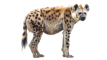 A hyena on transparent background