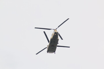 helicopter flying in the sky