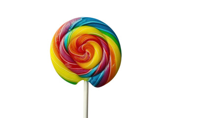 Lollipop on white background