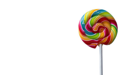 Lollipop on white background