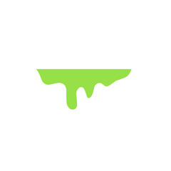 green liquid drop vector illustration