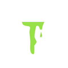 green liquid drop vector illustration