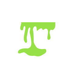 green liquid drop vector illustration