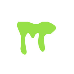 green liquid drop vector illustration