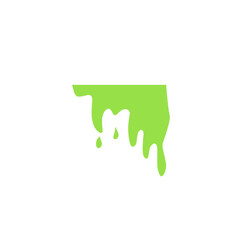 green liquid drop vector illustration