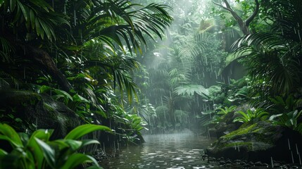 Exploring a Lush Rainforest