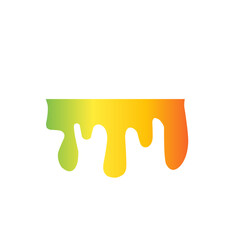 illustration of dripping rainbow slime