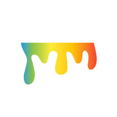 illustration of dripping rainbow slime