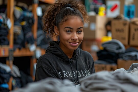 Community Center Clothing Donation Volunteer.