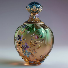 Perfume bottle background, beauty product, AI Generative