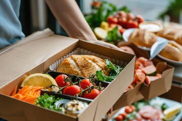 Convenient meal delivery service, enjoy delicious, freshly prepared meals delivered to your doorstep for ultimate convenience and satisfaction, food quality, dietary preferences, logistic.