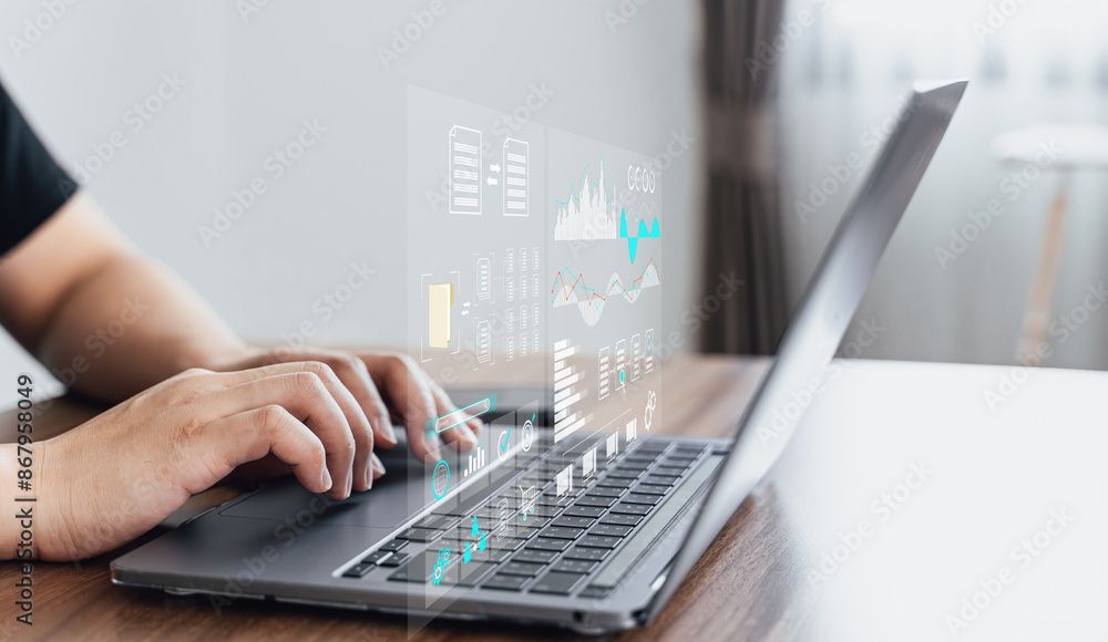 Poster analyst manages the system database, analysis data plans, and reports. concept of working and data a