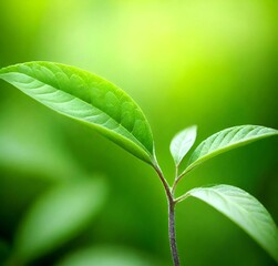 green leaf with water drops, leaves, tree, spring, foliage, summer, growth, garden, freshness, closeup, water, forest