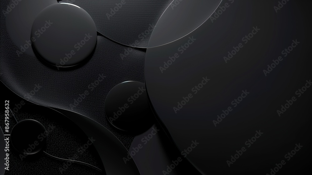 Poster minimalistic black gradient background with negative space
