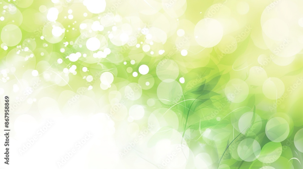 Aufkleber serene green and white gradient background with open spaces