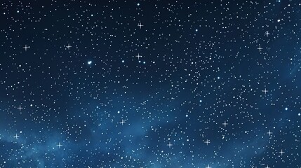 Fototapeta premium Serene Night Sky with Brilliant Stars - Tranquil Astronomy Background