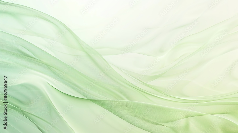 Aufkleber serene light green gradient background with copy space for text or design elements