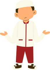 Indonesian elementary student confused