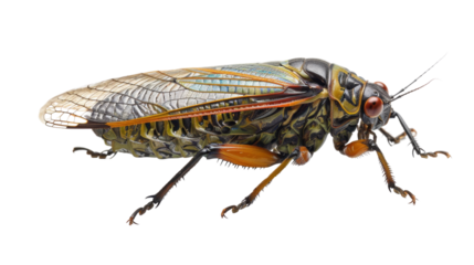 Cicada on transparent background