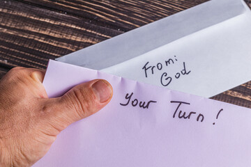 Spiritual message in the mail Photo