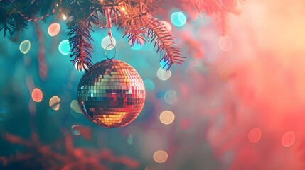 Obraz premium purple disco ball