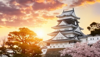 Naklejka premium 日本の美しい城
