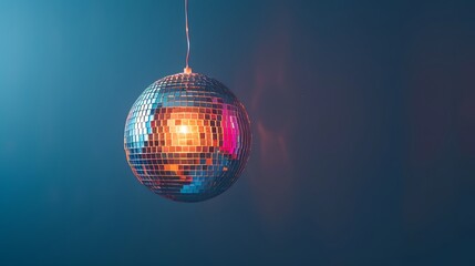 Obraz premium purple disco ball
