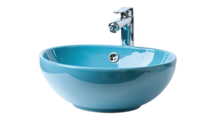 Bathroom sink on transparent background