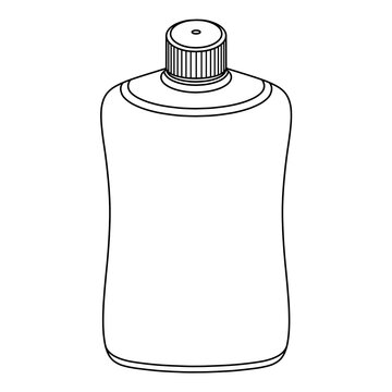 recommend clip art: プラスチック製のボトルの線画