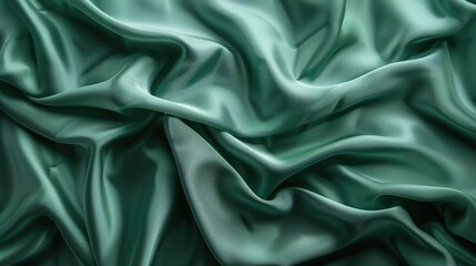 Obraz premium Abstract empty template with a green fabric texture