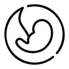 embryo line icon