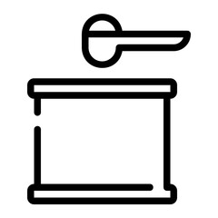 milk powder line icon