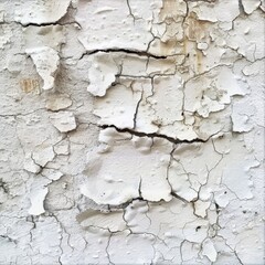 Cracked White Paint Texture, Vintage Distressed Wall