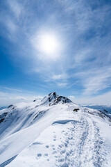 残雪期の武尊山