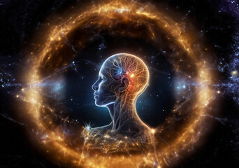 Deep relaxation in a meditative state.