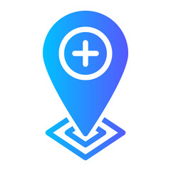 Obraz premium add gradient icon