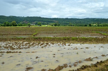 landscape with sky and clouds