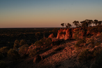 Sunset over the outback, Quilpie, Australia