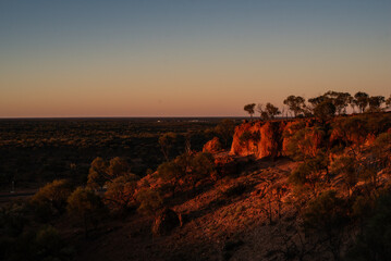 Sunset over the outback, Quilpie, Australia