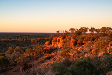 Sunset over Baldy Knob, Quilpie, Queensland