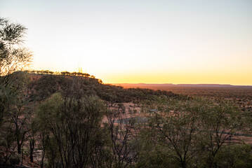 Sunset over Baldy Knob, Quilpie, Queensland