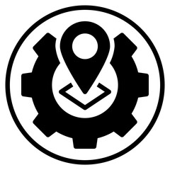 gear glyph icon